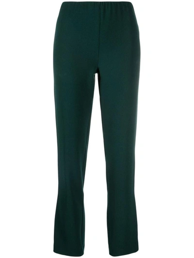 Shop P.a.r.o.s.h . Cropped Elasticated Trousers In Green