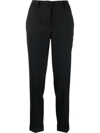 Shop P.a.r.o.s.h . Slim-cut Tailored Trousers In Black