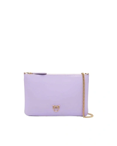 Shop Pinko Clutch Bag In Viola
