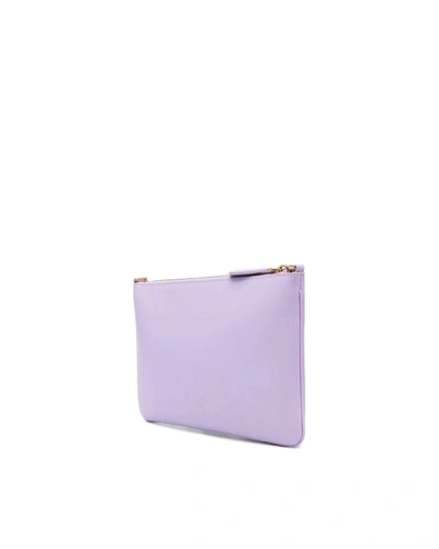 Shop Pinko Clutch Bag In Viola