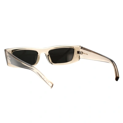 Shop Saint Laurent Eyewear Sunglasses In Transparent