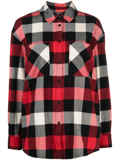 Shop Woolrich Checked Flannel Shirt In Red