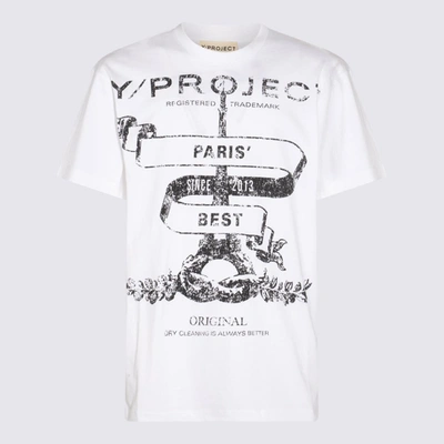 Shop Y/project White Cotton Paris Best Patch T-shirt