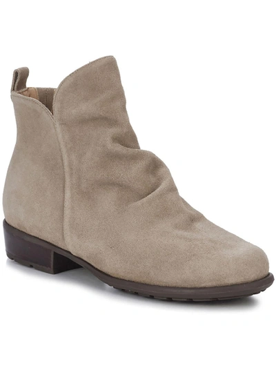 Shop Walking Cradles Lilith Womens Suede Ankle Booties In Grey