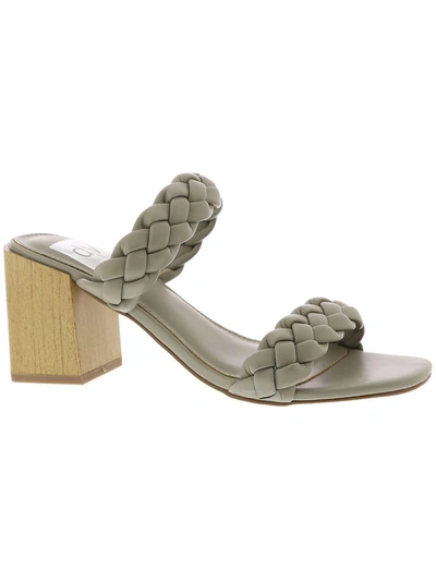 Shop Dolce Vita Hollee Womens Slip On Faux Leather Heels In Grey