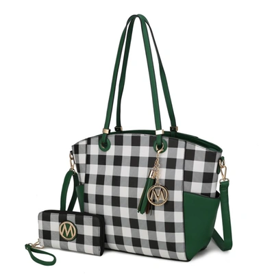 Mkf Collection By Mia K Karlie Tote Bag With Wallet - 2 Pieces In Green
