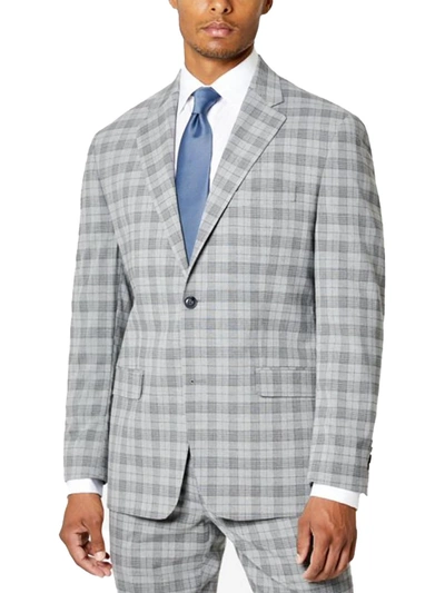 Shop Sean John Msalisbury Mens Classic Fit Professional Two-button Blazer In Grey