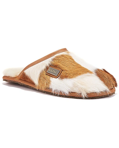 Shop Australia Luxe Collective Heiress Leather Slipper In Brown