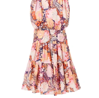 Shop A.l.c Courtney Halter Mini Dress In Midnight Rose/multi