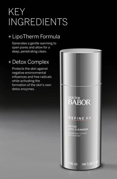 Shop Babor Refine Rx Detox Lipo Cleanser, 3.3 oz