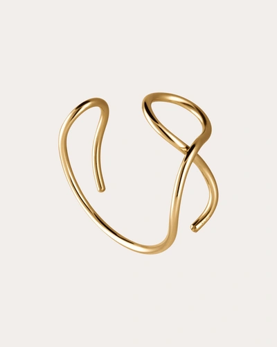 Shop Atelier Paulin Women's 18k Gold V Outline Cuff Bracelet