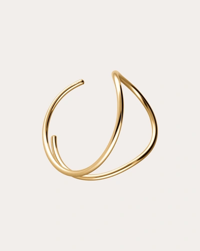 Shop Atelier Paulin Women's 18k Gold E Outline Cuff Bracelet
