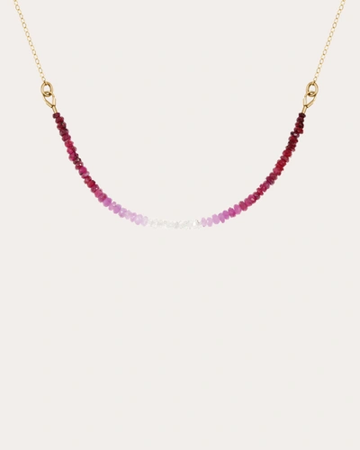 Shop Atelier Paulin Women's Nonza Ruby Necklace In Pink