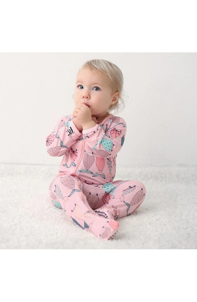 Bestaroo Mermaid Tails Print Footie In Pink