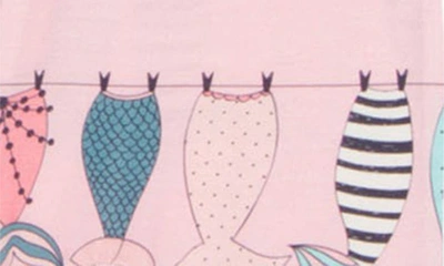 Bestaroo Mermaid Tails Print Footie In Pink