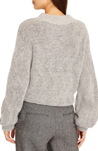 Shop Club Monaco Alpaca Blend Sweater In Medium Heather Grey/ Gris