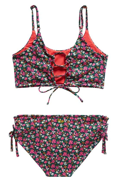 Maaji Kids' Blossom Sunflower Two-piece Swimsuit In Pink