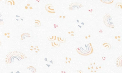 Little Unicorn Knit Crib Sheet In Micro Rainbows