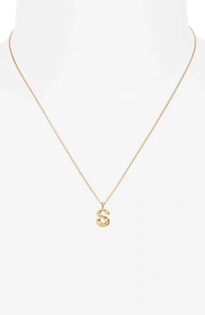 Shop Jenny Bird Customized Monogram Pendant Necklace In High Polish Gold - S