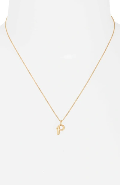Shop Jenny Bird Customized Monogram Pendant Necklace In High Polish Gold - P