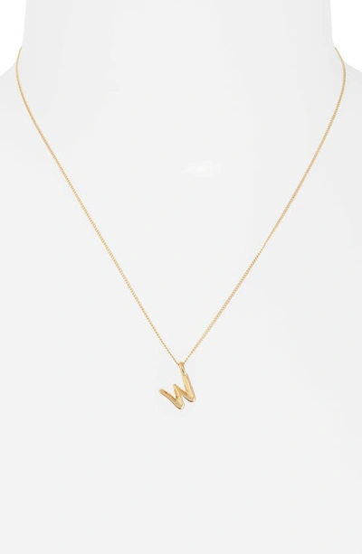 Shop Jenny Bird Customized Monogram Pendant Necklace In High Polish Gold - W