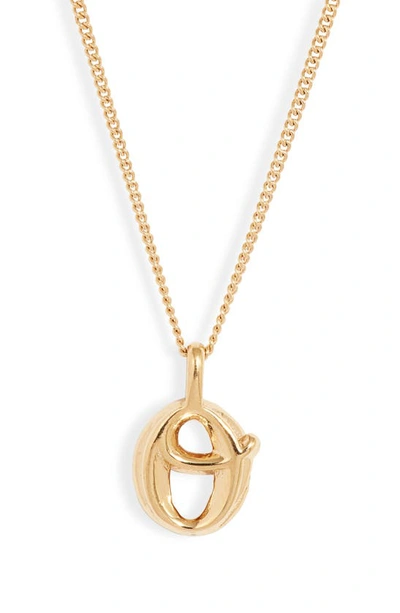 Shop Jenny Bird Customized Monogram Pendant Necklace In High Polish Gold - O