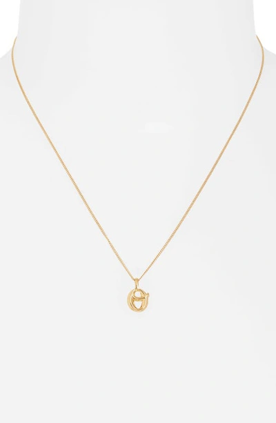 Shop Jenny Bird Customized Monogram Pendant Necklace In High Polish Gold - O