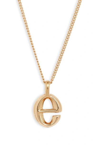 Shop Jenny Bird Customized Monogram Pendant Necklace In High Polish Gold - E