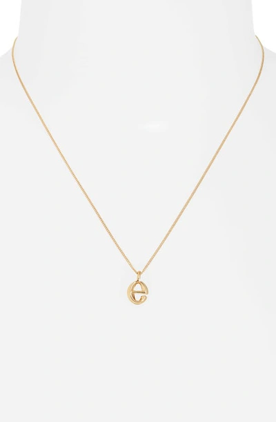 Shop Jenny Bird Customized Monogram Pendant Necklace In High Polish Gold - E