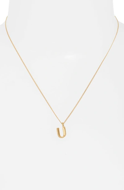 Shop Jenny Bird Customized Monogram Pendant Necklace In High Polish Gold - U