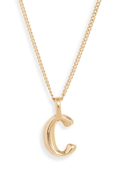 Shop Jenny Bird Customized Monogram Pendant Necklace In High Polish Gold - C