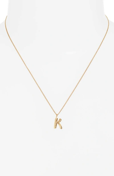Shop Jenny Bird Customized Monogram Pendant Necklace In High Polish Gold - K