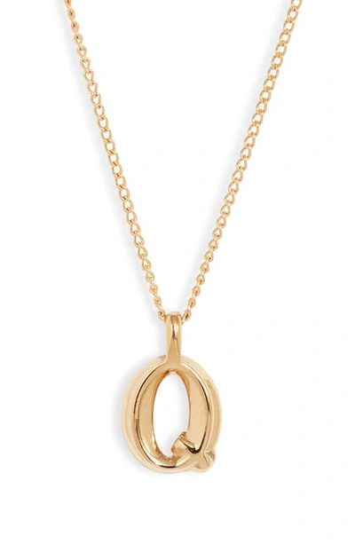 Shop Jenny Bird Customized Monogram Pendant Necklace In High Polish Gold - Q