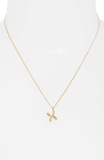 Jenny Bird Customized Monogram Pendant Necklace In High Polish Gold - X