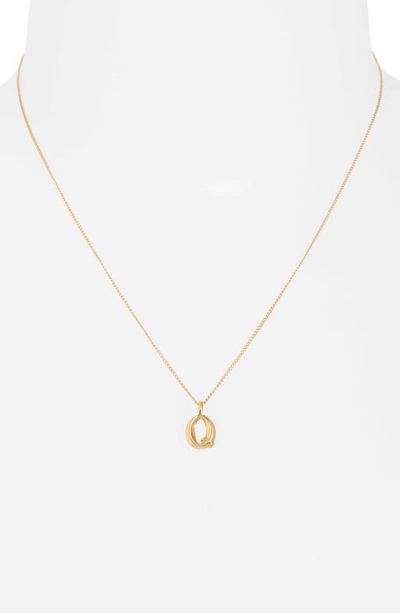 Shop Jenny Bird Customized Monogram Pendant Necklace In High Polish Gold - Q