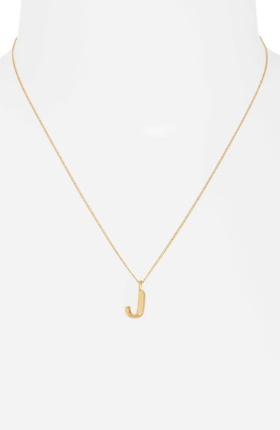 Shop Jenny Bird Customized Monogram Pendant Necklace In High Polish Gold - J