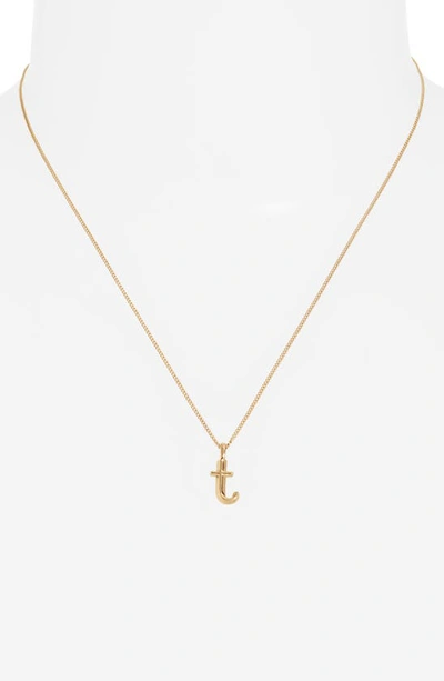 Shop Jenny Bird Customized Monogram Pendant Necklace In High Polish Gold - T
