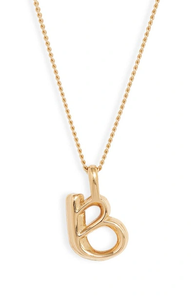Shop Jenny Bird Customized Monogram Pendant Necklace In High Polish Gold - B
