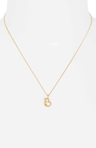 Shop Jenny Bird Customized Monogram Pendant Necklace In High Polish Gold - B