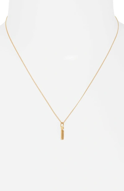 Jenny Bird Customized Monogram Pendant Necklace In High Polish Gold - I