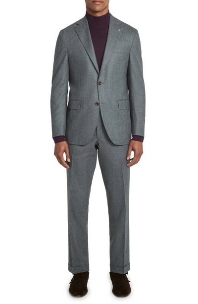 Shop Jack Victor Dean Soft Constructed Super 120s Wool Suit In Light Grey