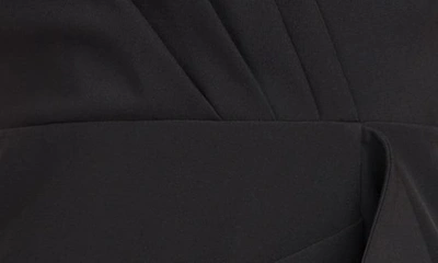 Shop Kay Unger Brynn Ruffle Midi Sheath Dress In Black