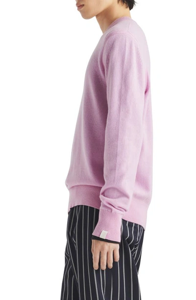 Shop Rag & Bone Harding Cashmere Crewneck Sweater In Pink