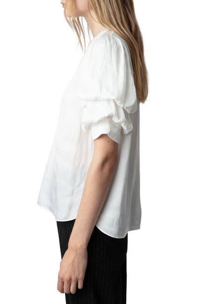 Shop Zadig & Voltaire Taste Satin Blouse In Judo