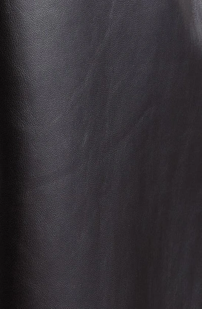 Lafayette 148 Sullivan Wide Leg Lambskin Leather Pants In Black