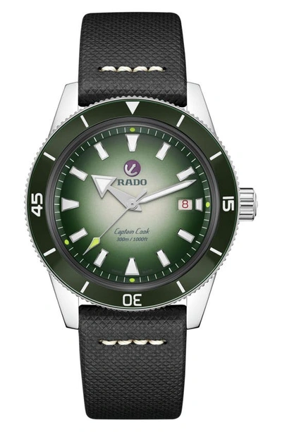 Rado Captain Cook X Cameron Norrie Mens Automatic Watch R32149318 In Green