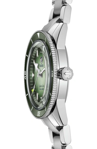 Shop Rado Captain Cook X Cameron Norrie Bracelet Watch, 42mm In Green