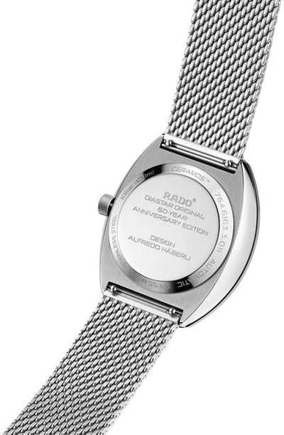 Shop Rado Diastar Original 60-year Anniversary Edition Automatic Bracelet Watch, 38mm In Grey