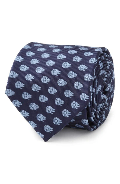 Cufflinks, Inc Star Wars Millennium Falcon Blue Tonal Tie In Blue