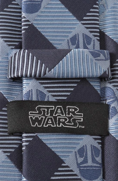 Cufflinks, Inc Star Wars Mando Helmet Check Tie In Blue
